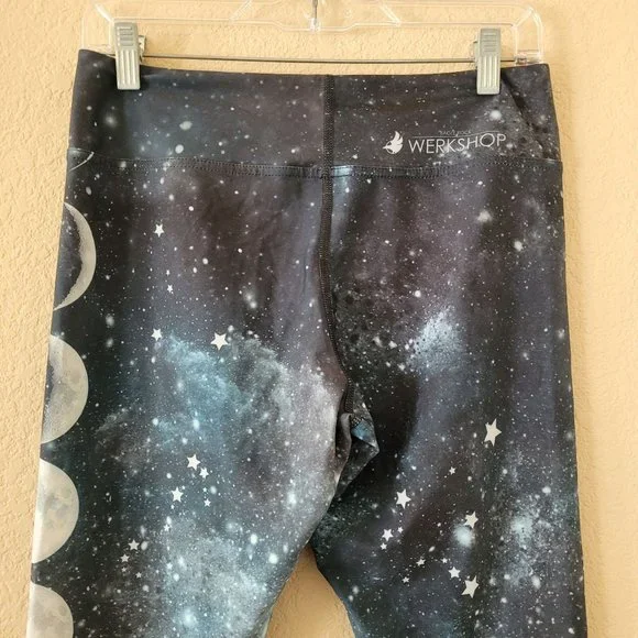 Eagle Rock Werkshop Werkhard Moon Phases Womens Legging Size Large Active - Picture 8 of 9